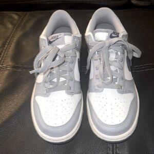 Smoke Grey Nike Dunks! Barely worn, clean bottom. Original laces.